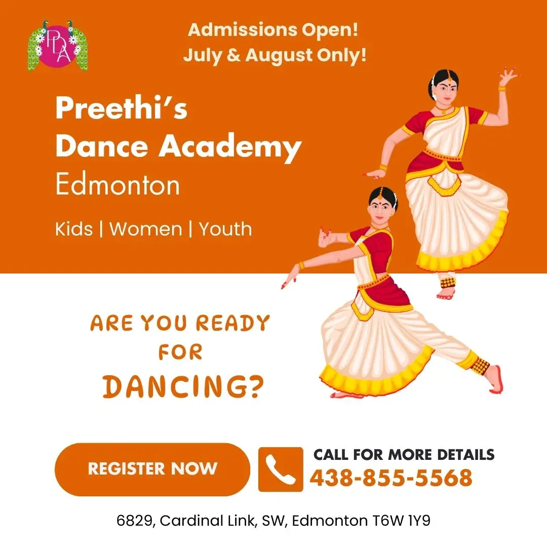 Instagram social media poster design for preethi dance school