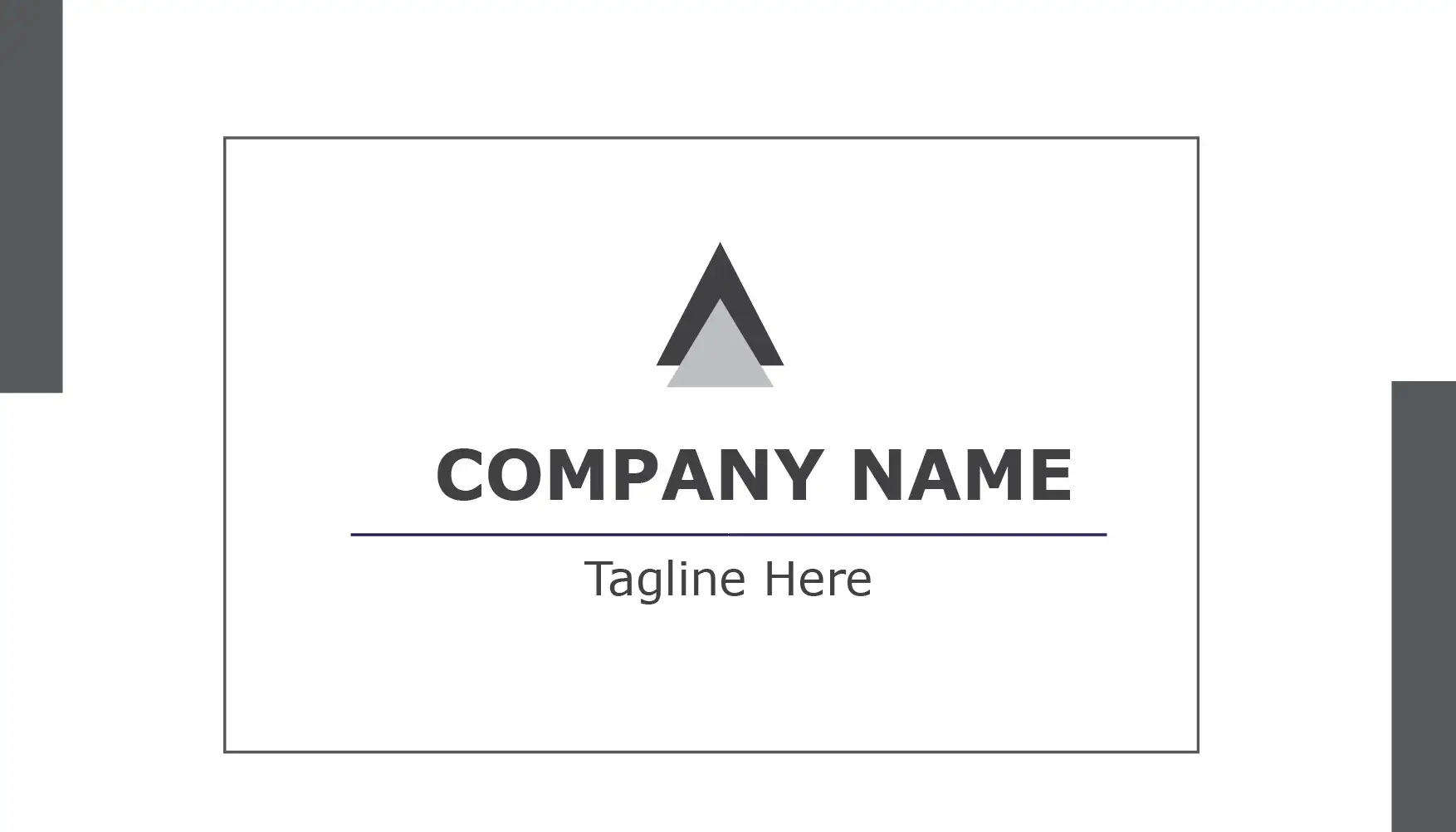 grey black elegant and professional company visiting card template
