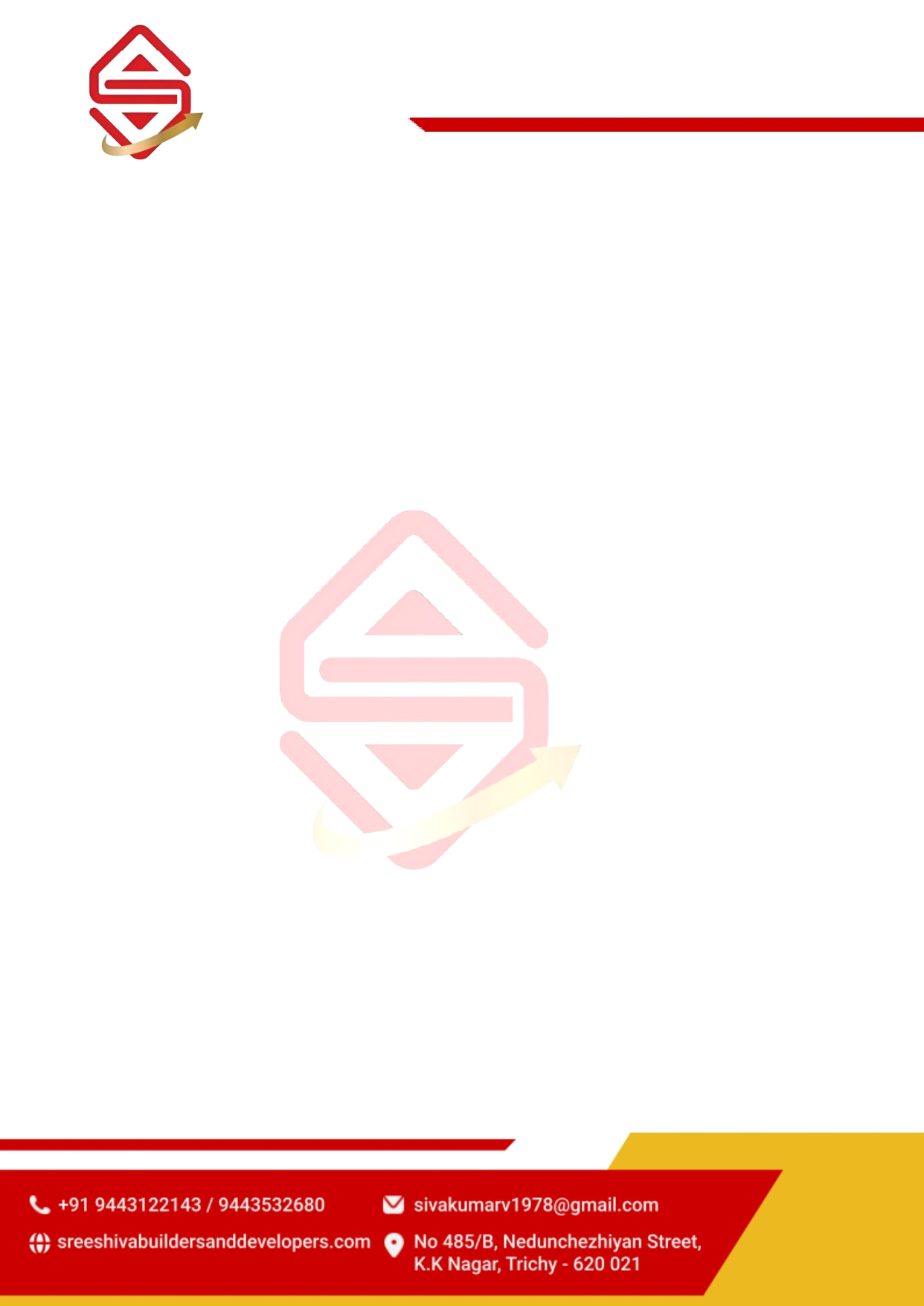 Shiva Construction Letterhead