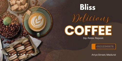 graphic design services coffee banner template portfolio vr digital creators