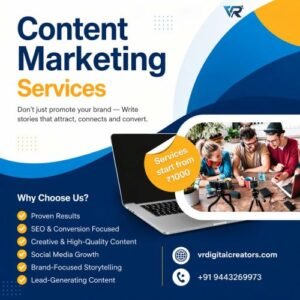 vr digital creators marketing services content marketing seo blog posts