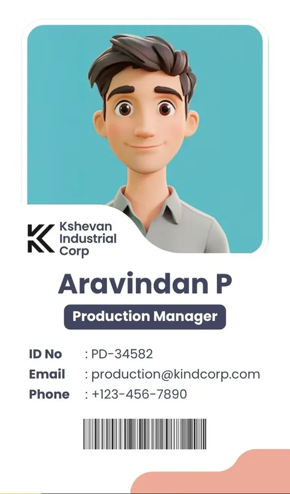 vr digital creators modern id card design for manufaturing company png jpg
